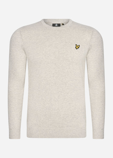 Lyle & Scott Truien Merino crew jumper - light grey marl