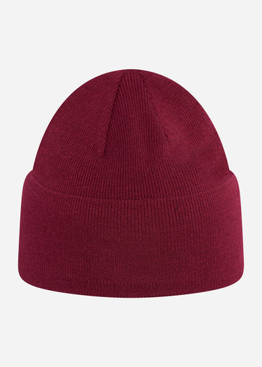 Lyle & Scott Mutsen  Beanie - burgundy