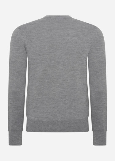 Fred Perry Truien  Classic crew neck jumper - grey marl