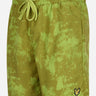 Lyle & Scott Zwembroeken Erosion print swim short - tin green