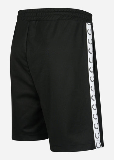 Fred Perry Korte Broeken Taped tricot short - black