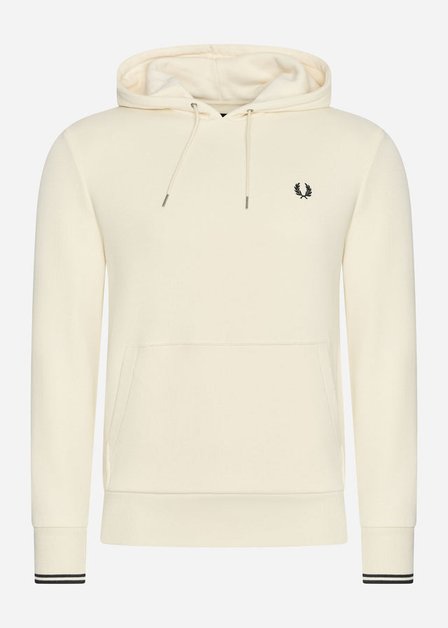 Fred Perry Hoodies Tipped hooded sweatshirt - ecru