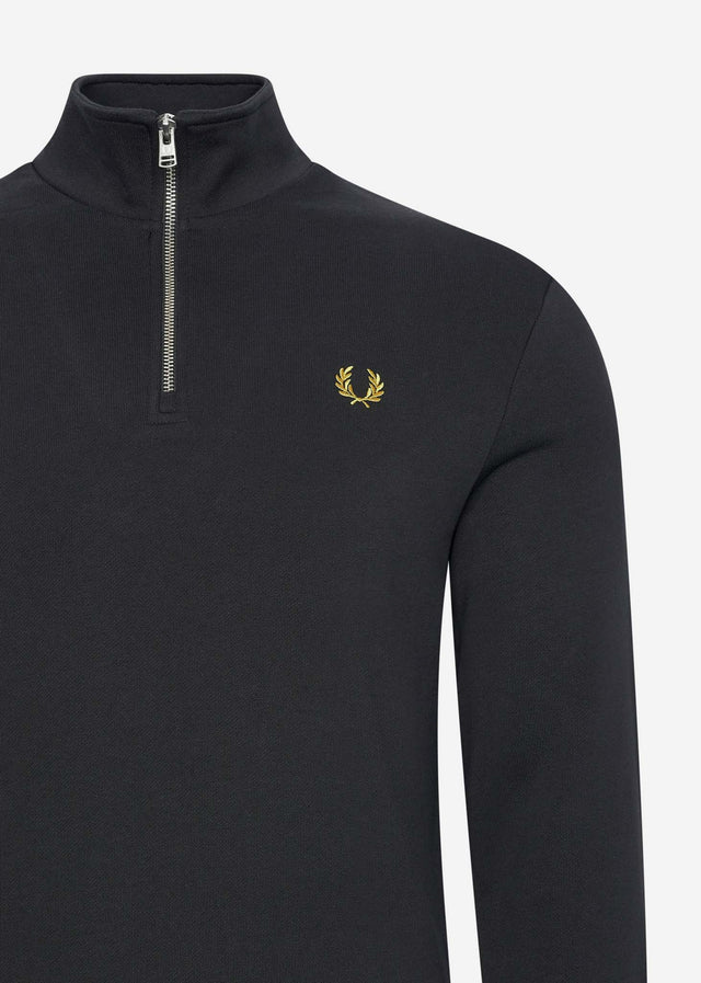 Fred Perry Pullover Half zip sweatshirt - black