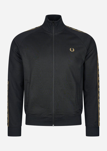 Fred Perry Vesten  Seasonal taped track jacket - black gold
