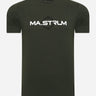 MA.Strum T-shirts SS logo print tee - oil slick