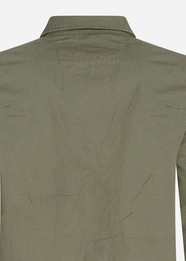 Marshall Artist Overshirts Cotton ripstop overshirt - khaki