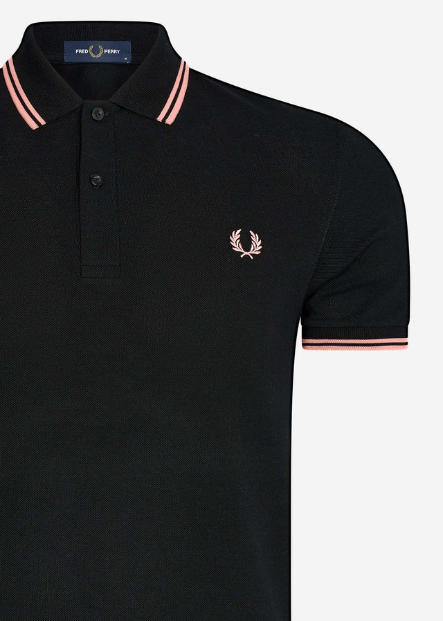 Fred Perry Poloshirts Twin tipped fred perry shirt - black pink peach