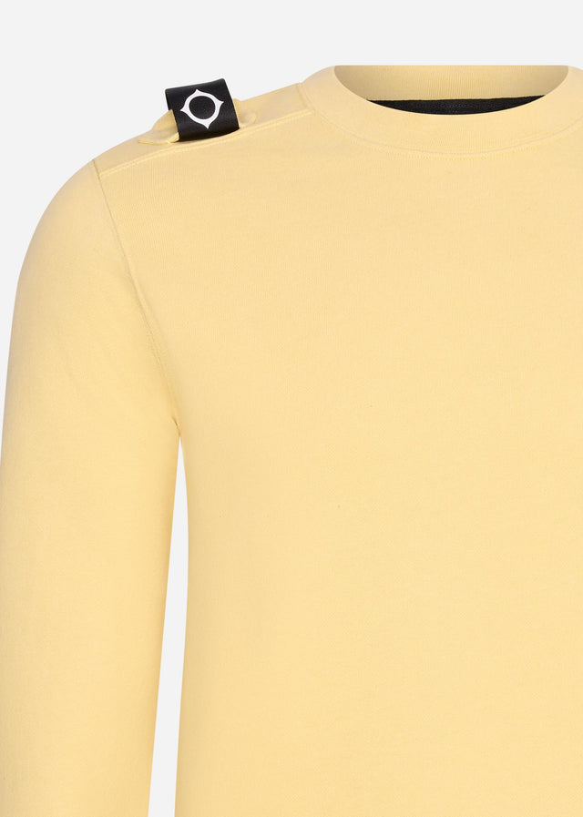 MA.Strum Pullover Core crew sweat - mellow yellow
