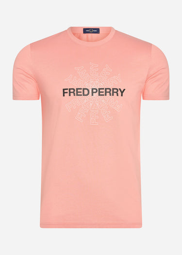 Fred Perry T-shirts Fred perry graphic t-shirt - pink peach