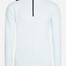 MA.Strum Truien Dfp funnel neck zip top - illusion blue