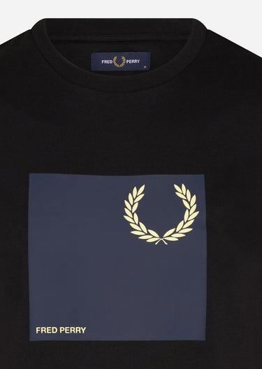 Fred Perry T-shirts Laurel wreath graphic t-shirt q2 - black