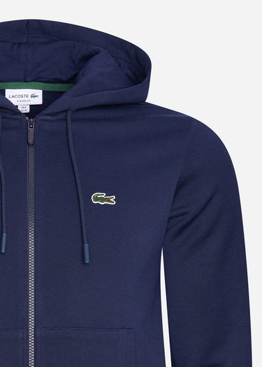 Lacoste Vesten  Zip through hoodie - navy blue