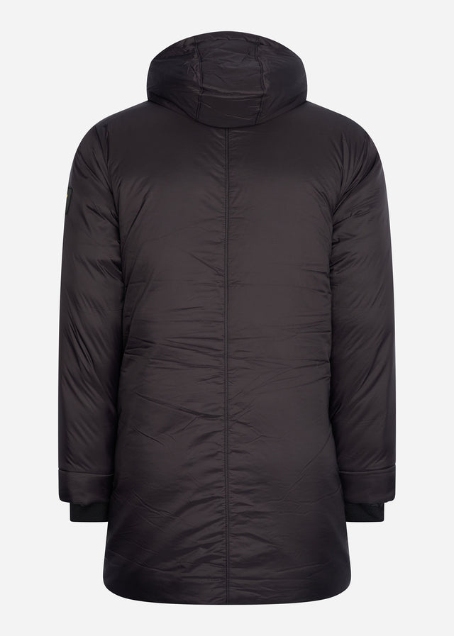 Lyle & Scott Jacken Long line internal padded jacket - jet black