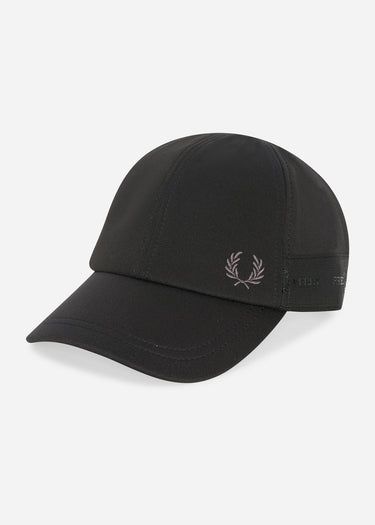 Fred Perry Petten Tonal tape tricot cap - black