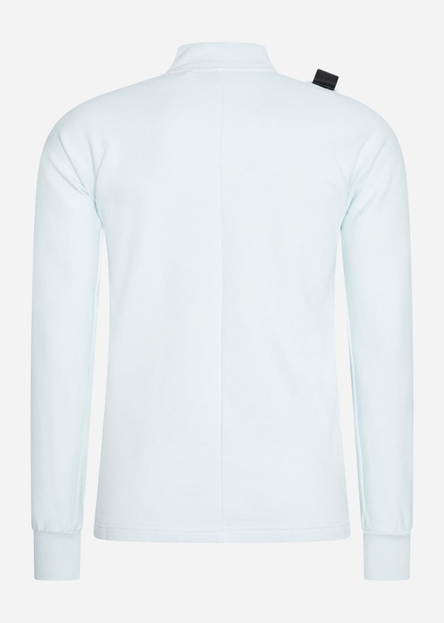 MA.Strum Pullover Dfp funnel neck zip top - illusion blue