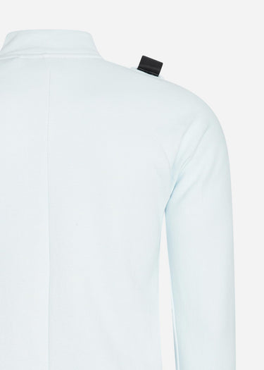 MA.Strum Truien Dfp funnel neck zip top - illusion blue
