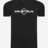 MA.Strum T-shirts SS logo print tee - jet black