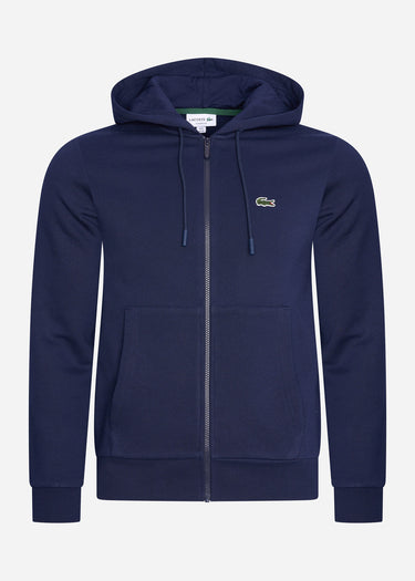 Lacoste Vesten  Zip through hoodie - navy blue