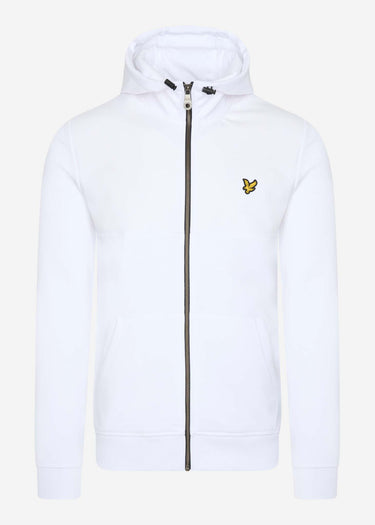 Lyle & Scott Vesten  Softshell jersey zip hoodie - white