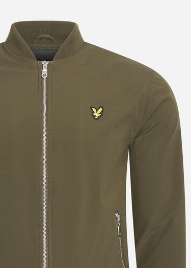 Lyle & Scott Jassen Softshell bomber jacket - olive
