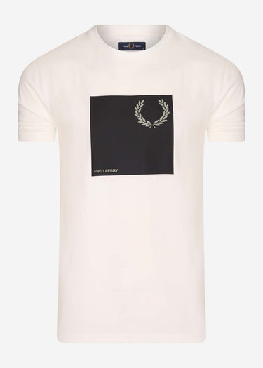 Fred Perry T-shirts Laurel wreath graphic t-shirt q2 - snow white