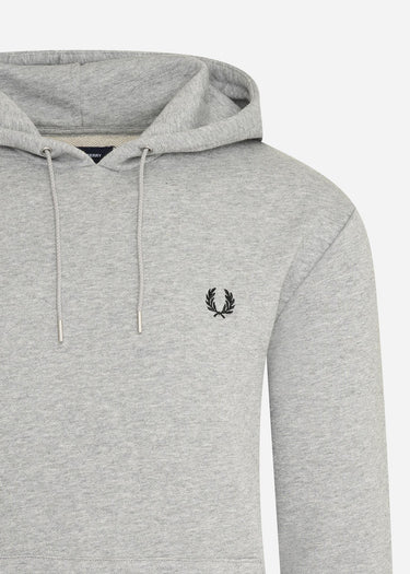 Fred Perry Hoodies Tipped hooded sweatshirt - steel marl