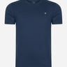 Hackett London T-shirts Embroidered logo t-shirt - navy grey