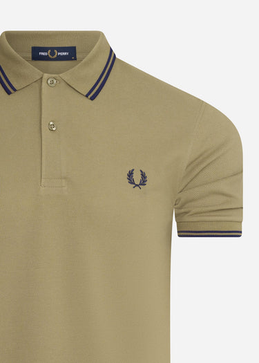 Fred Perry Polo's  Twin tipped fred perry shirt - sage french navy