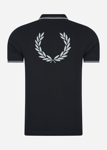Fred Perry Polo's  Back graphic polo shirt - black
