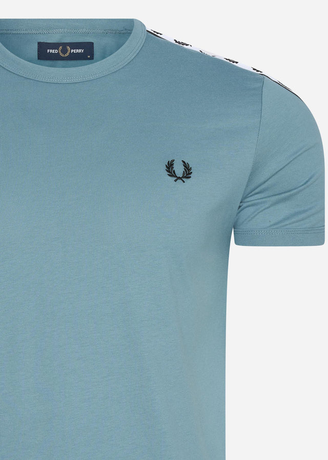 Fred Perry T-Shirts Taped ringer t-shirt - ash blue