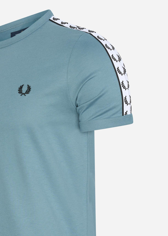 Fred Perry T-Shirts Taped ringer t-shirt - ash blue