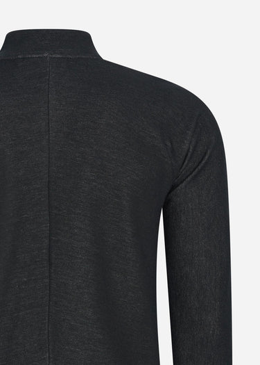 MA.Strum Truien Dfp funnel neck zip top - jet black