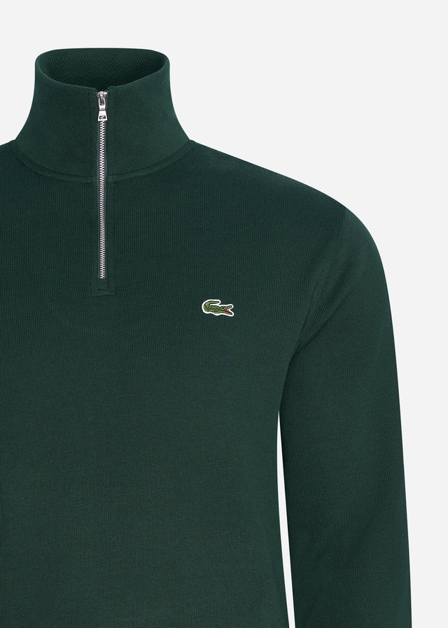 Lacoste Pullover Sweater half zip - sinople