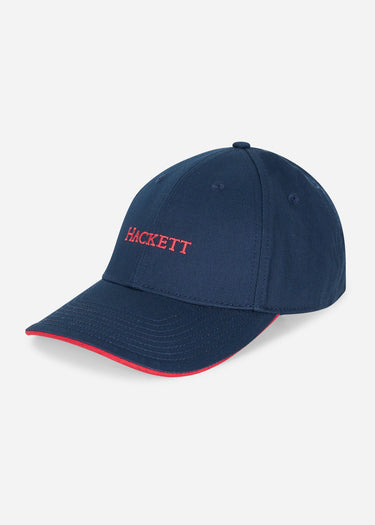 Hackett London Petten Essential baseball cap - navy red