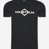 MA.Strum T-shirts SS logo print tee - jet black