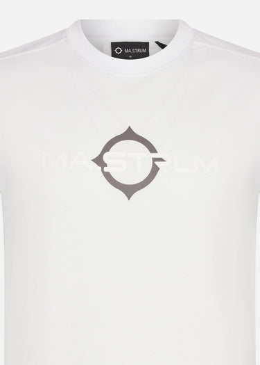 MA.Strum T-shirts SS logo print tee - illusion blue