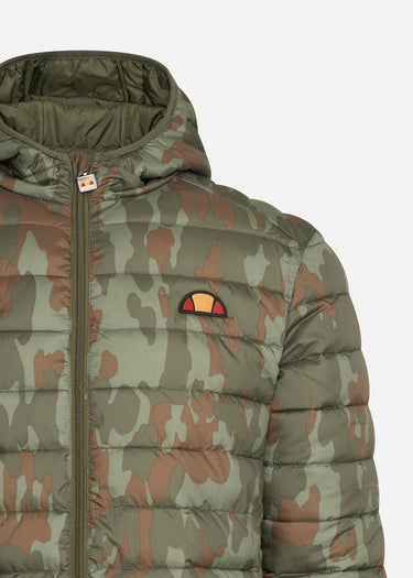 Ellesse Jassen Lombardy padded jacket - camo