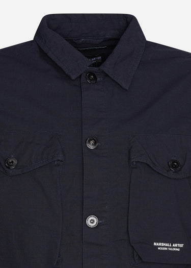 Marshall Artist Overshirts  Cotton ripstop overshirt - navy