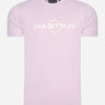 MA.Strum T-shirts SS logo print tee - thistle