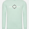 MA.Strum Longsleeve Tees LS logo print tee - mist green