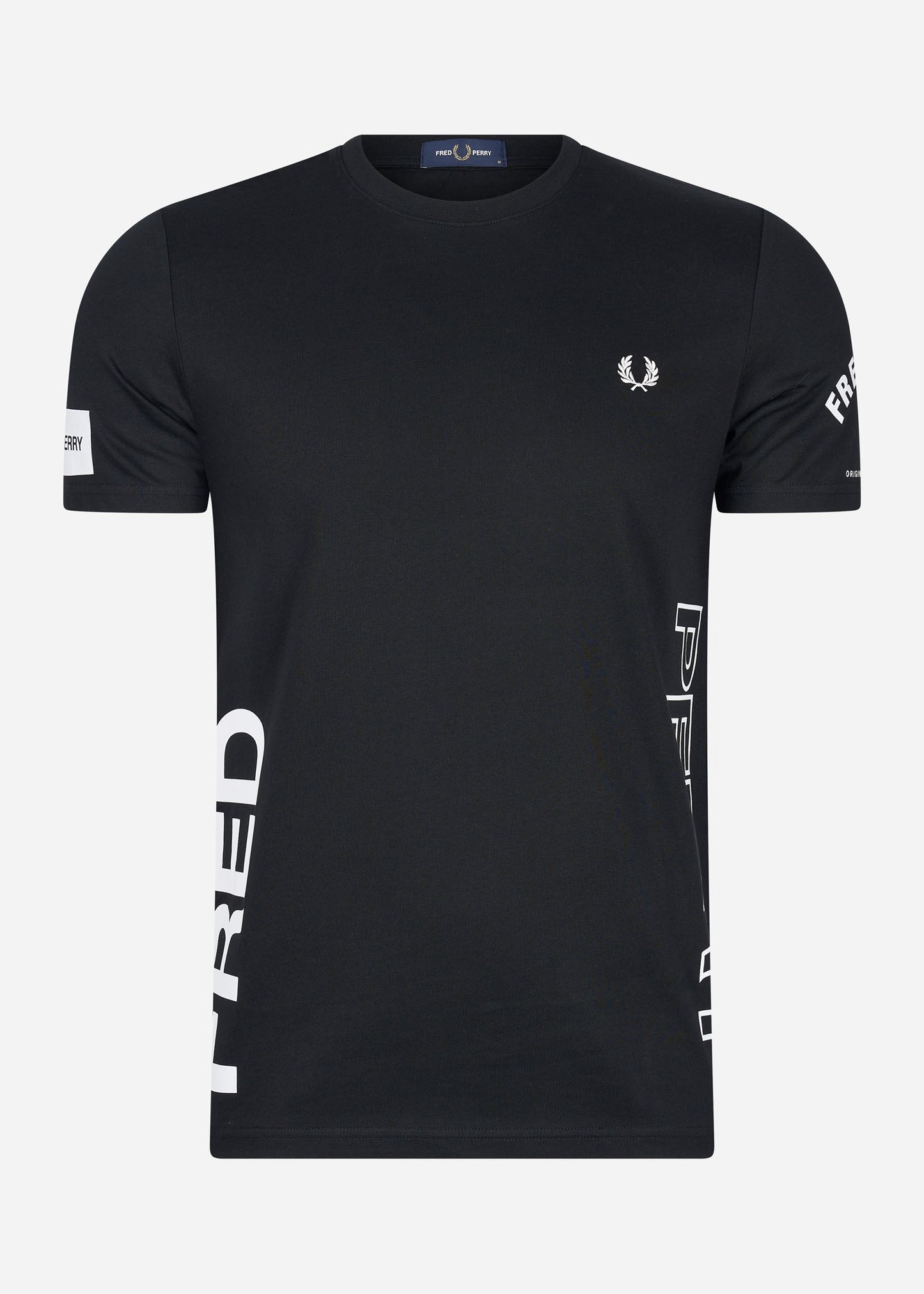 Fred Perry T-shirts Bold branding t-shirt - black