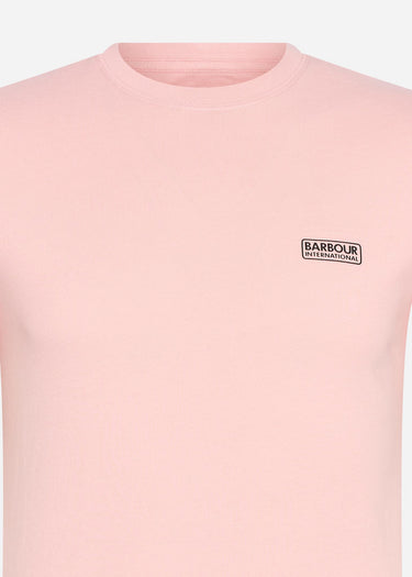 Barbour International T-shirts Small logo tee - pink cinder
