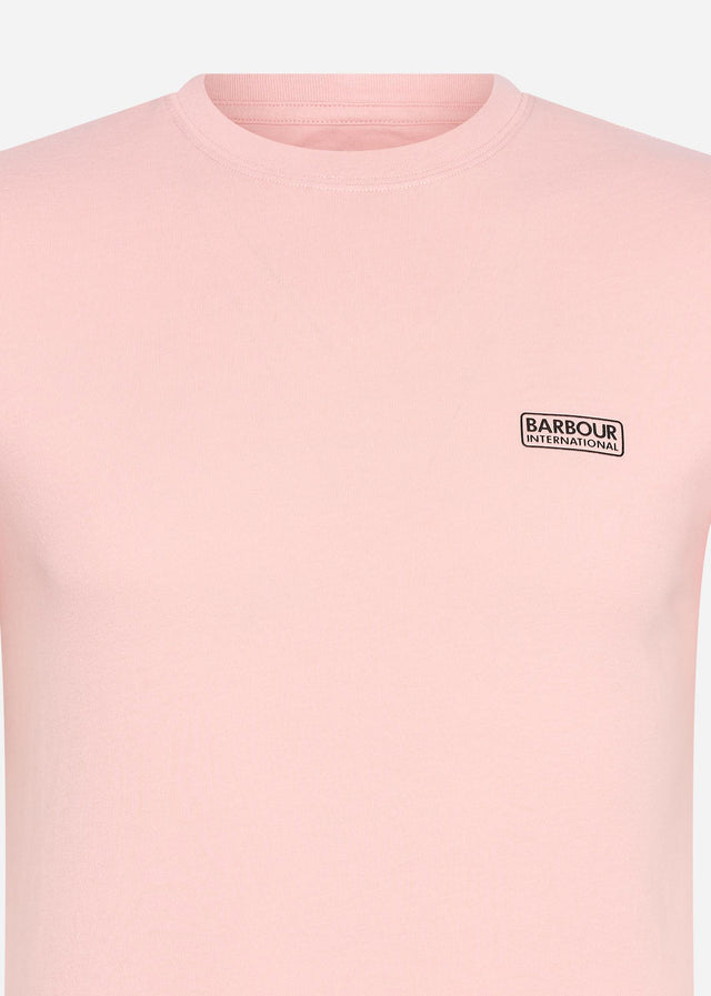 Barbour International T-Shirts Small logo tee - pink cinder