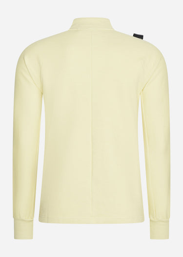 MA.Strum Truien Dfp funnel neck zip top - mellow yellow