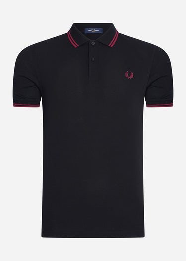 Fred Perry Polo's Twin tipped fred perry shirt - black tawny port