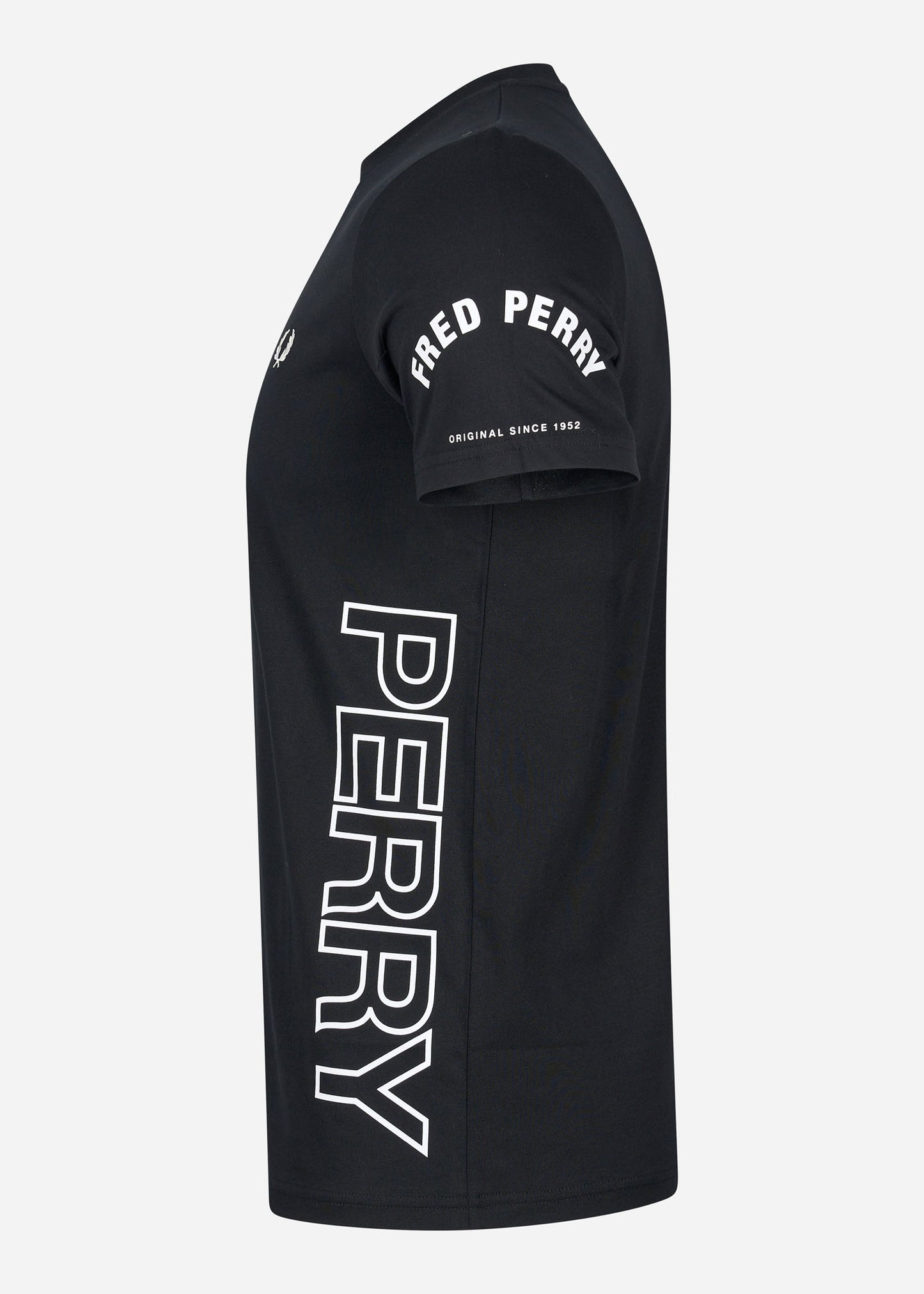 Fred Perry T-shirts Bold branding t-shirt - black
