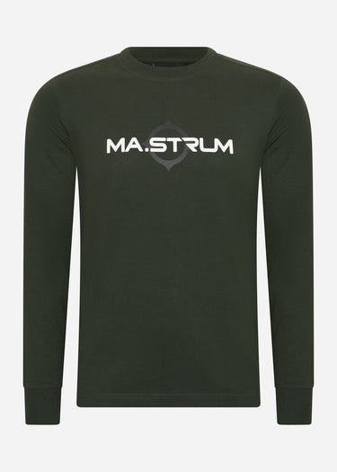 MA.Strum Longsleeve Tees LS logo print tee - oil slick