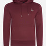 Fred Perry Hoodies Tipped hooded sweatshirt - oxblood