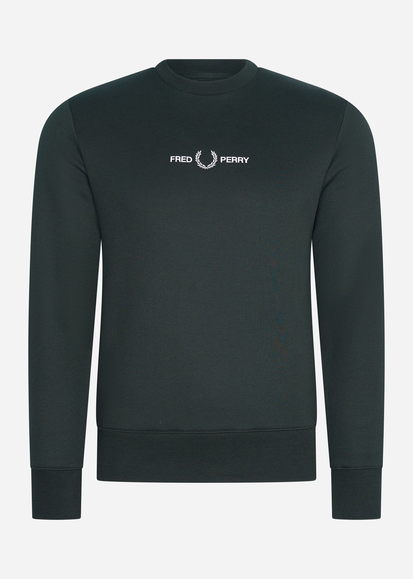 Fred Perry Truien Embroidered sweatshirt - night green