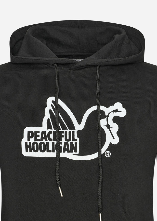 Peaceful Hooligan Hoodies Outline hoodie - black